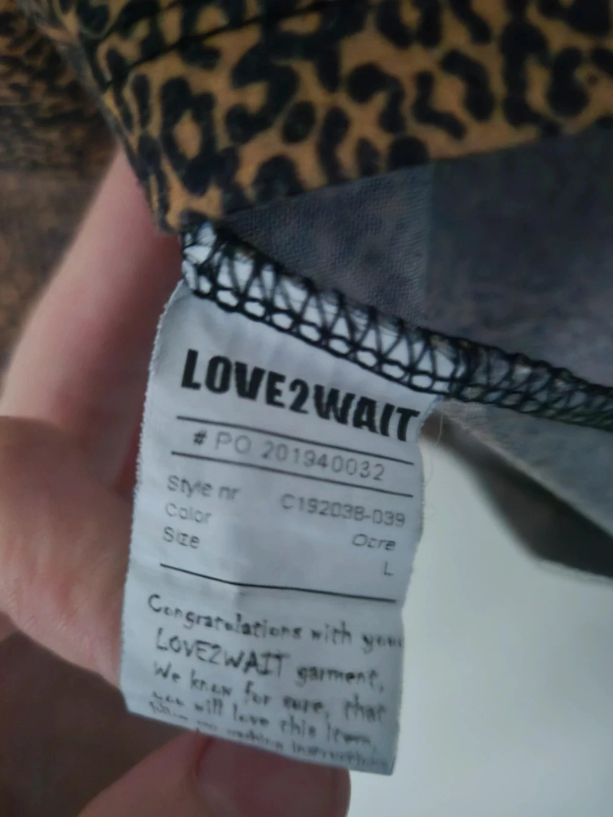 LOVE2WAIT maternity top leopard print size L – photo 4